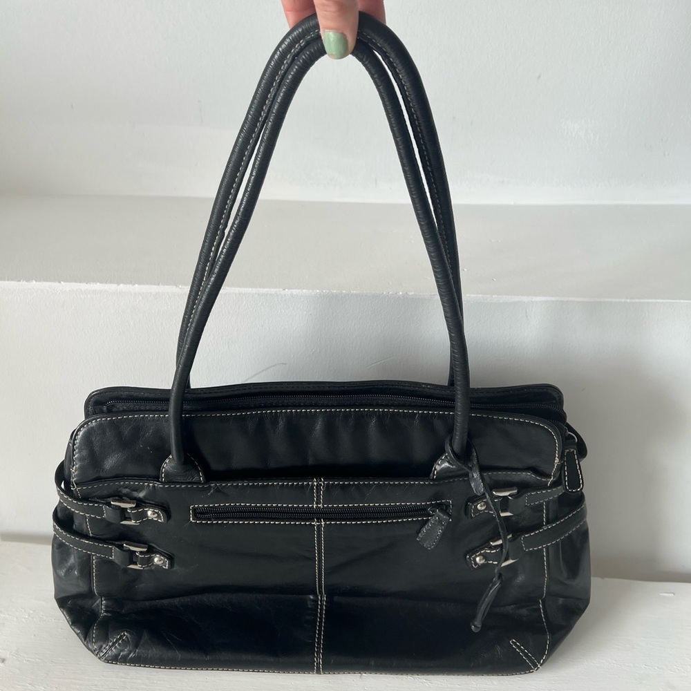 Bandolino Black Leather Handbag Purse